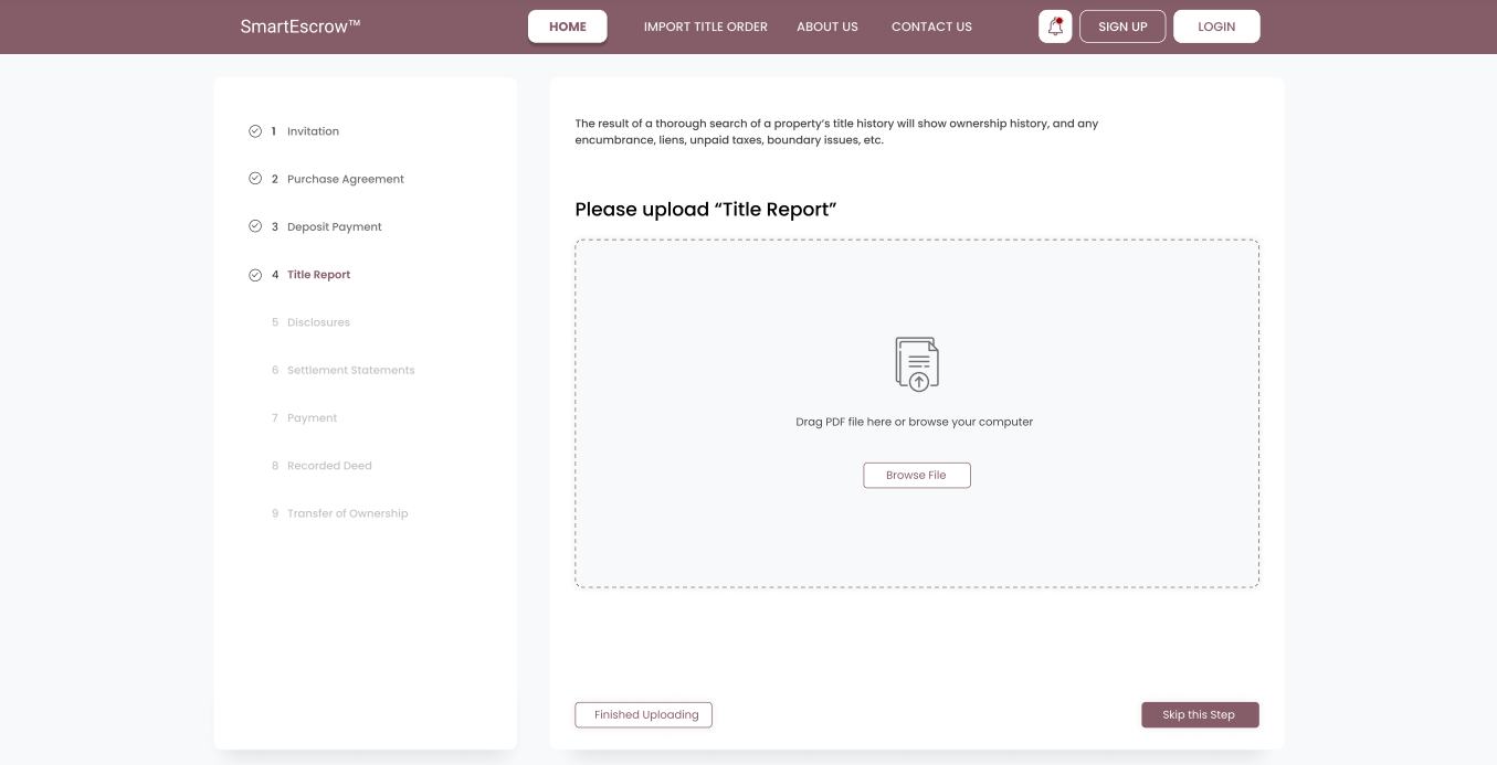 BlockSTRACT Demo Slide - Fulfillment Menu