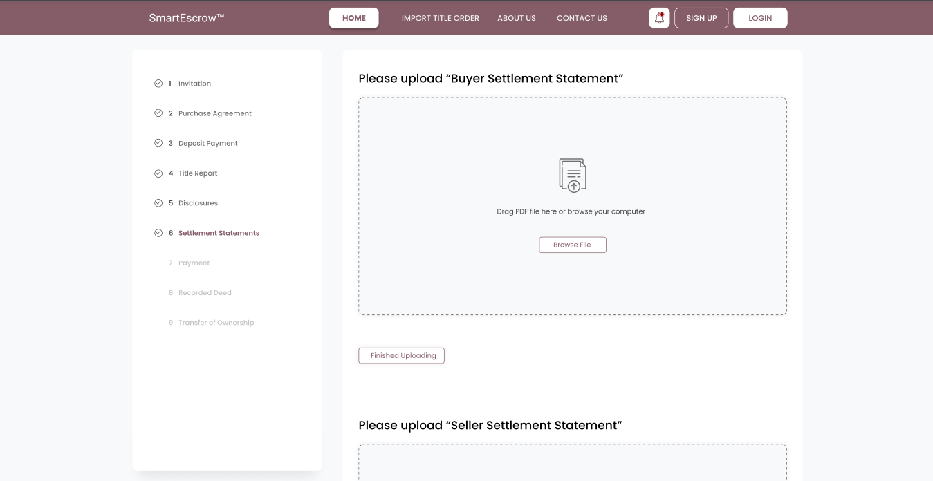 BlockSTRACT Demo Slide - Abstractor Messaging Inbox Menu